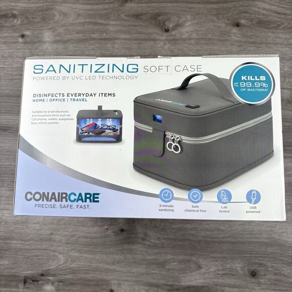 Conair Conaircare Sanitizing Soft Case Disinfect Everyday Items Chemical Free - Picture 6 of 16